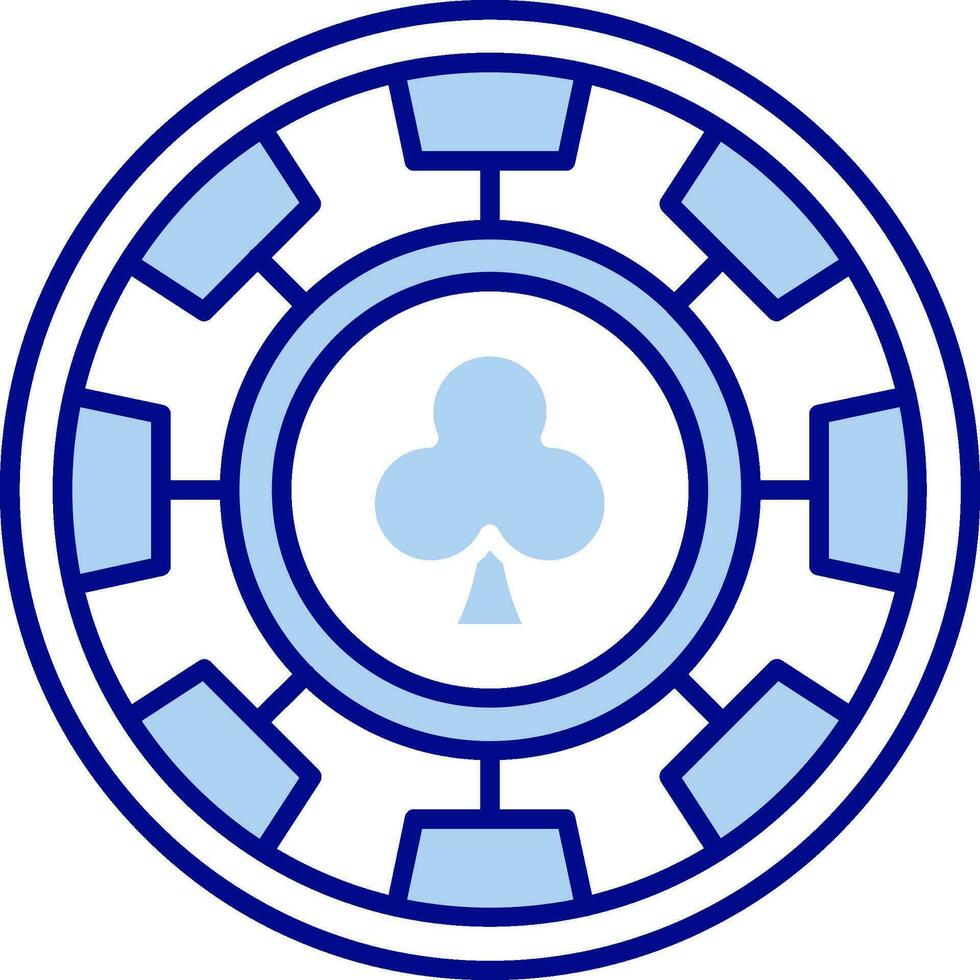 Chip Line Filled Icon vector