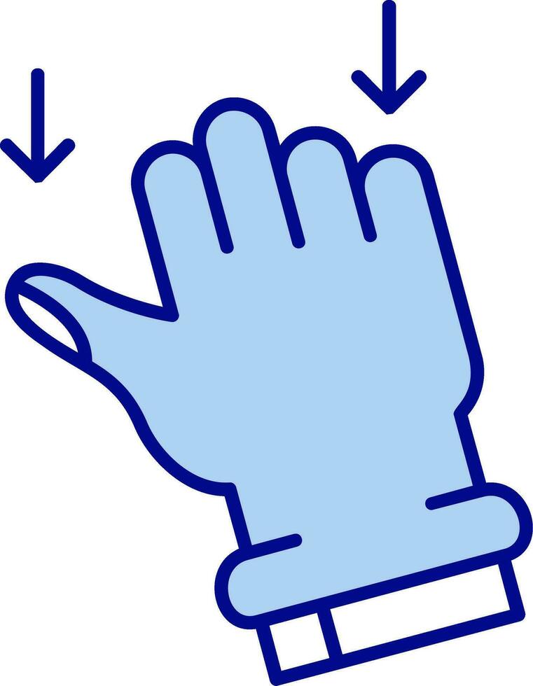 Drag Line Filled Icon vector
