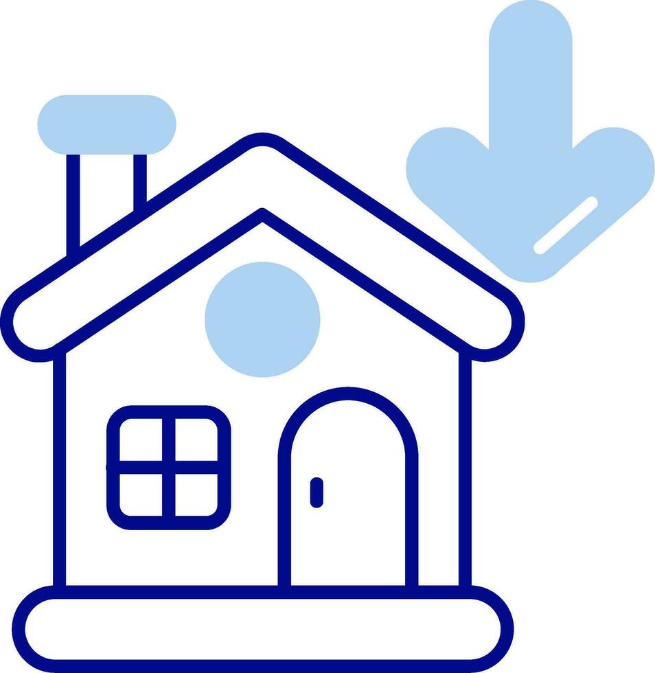 Property Line Filled Icon vector