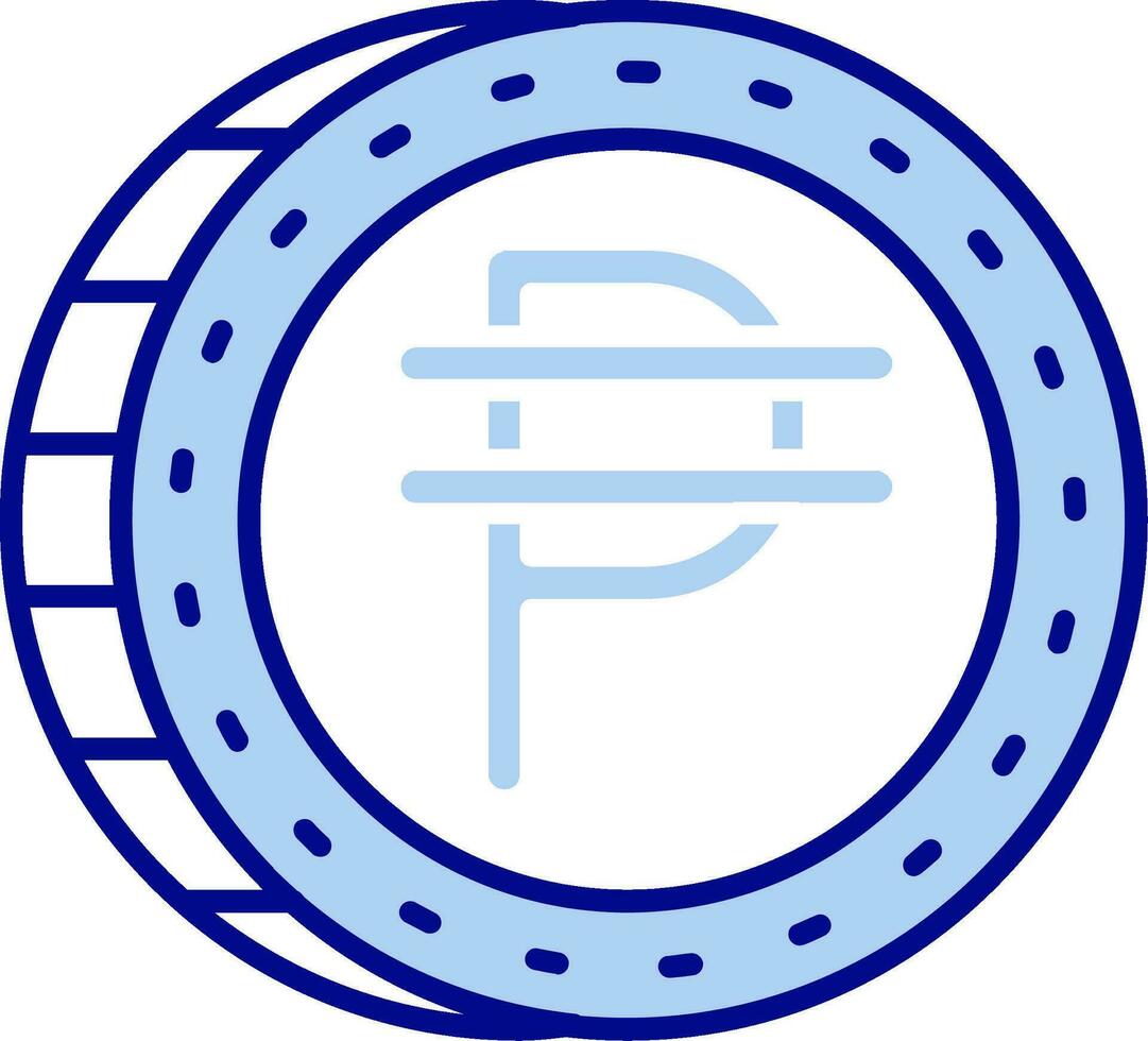 Philippine Line Filled Icon vector