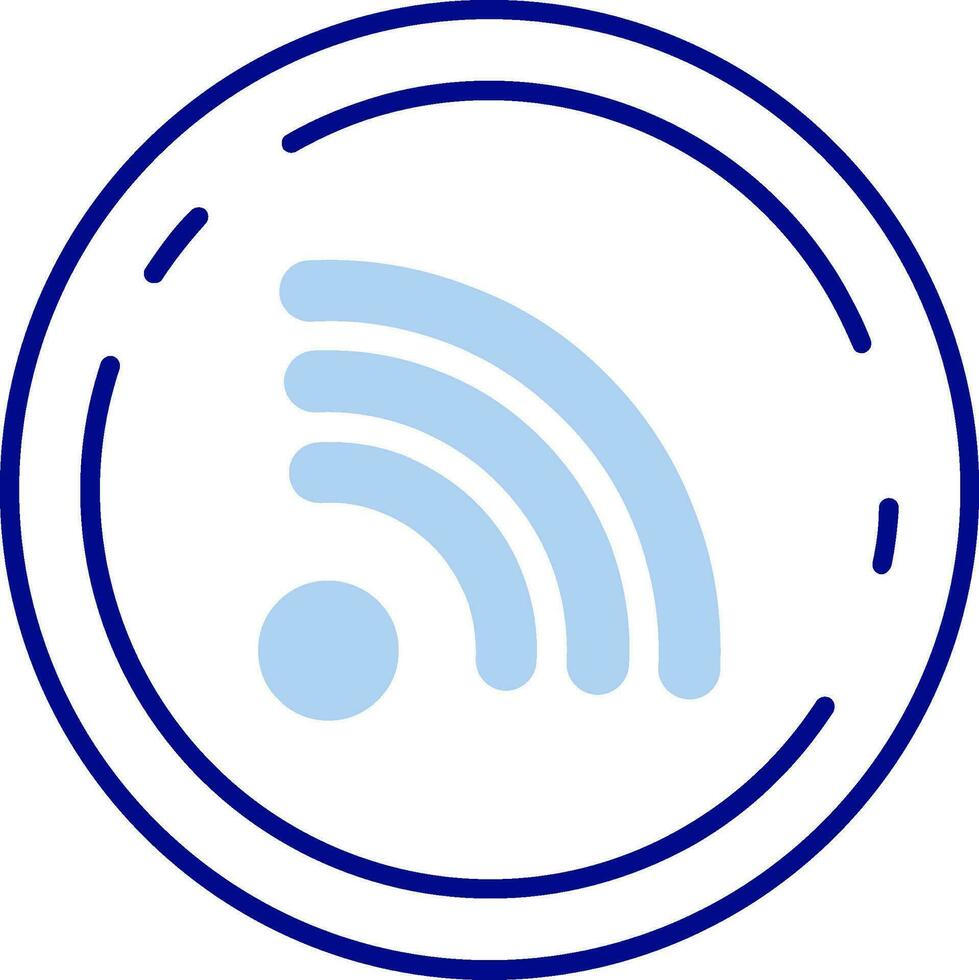 Rss Line Filled Icon vector