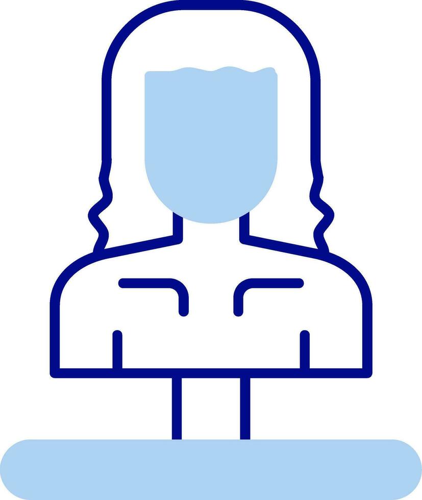 Sculpture Line Filled Icon vector