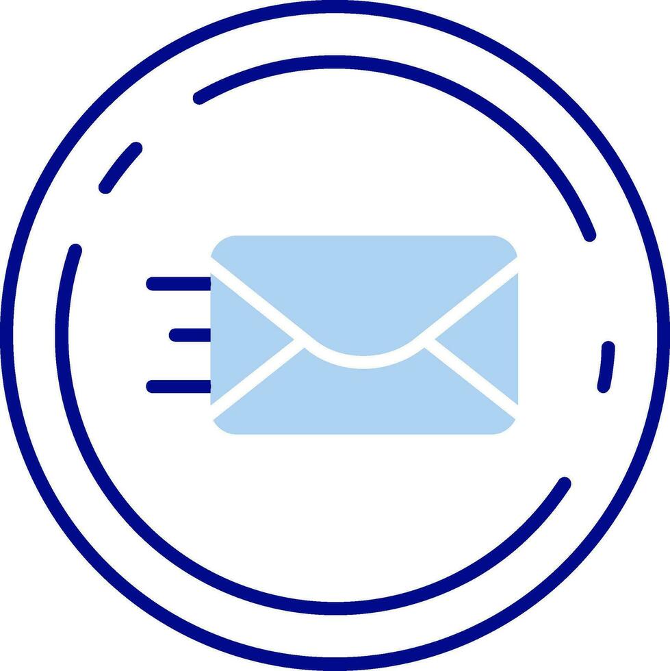 Send Line Filled Icon vector