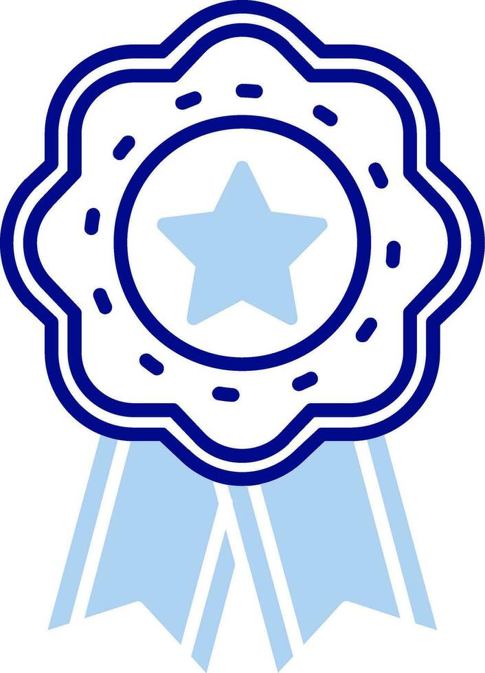 Medal Line Filled Icon vector