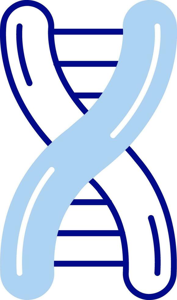 Dna Line Filled Icon vector