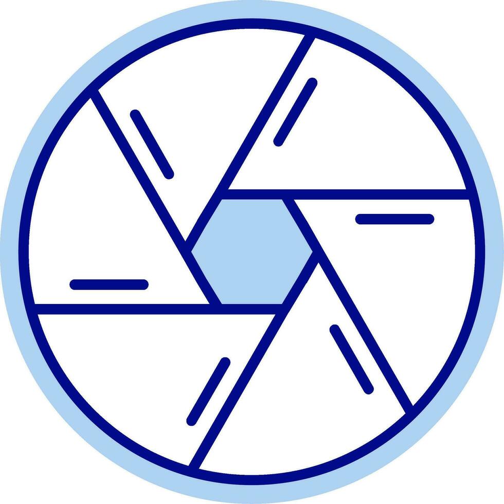 Shutter Line Filled Icon vector