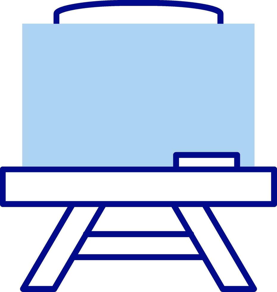 Chalkboard Line Filled Icon vector
