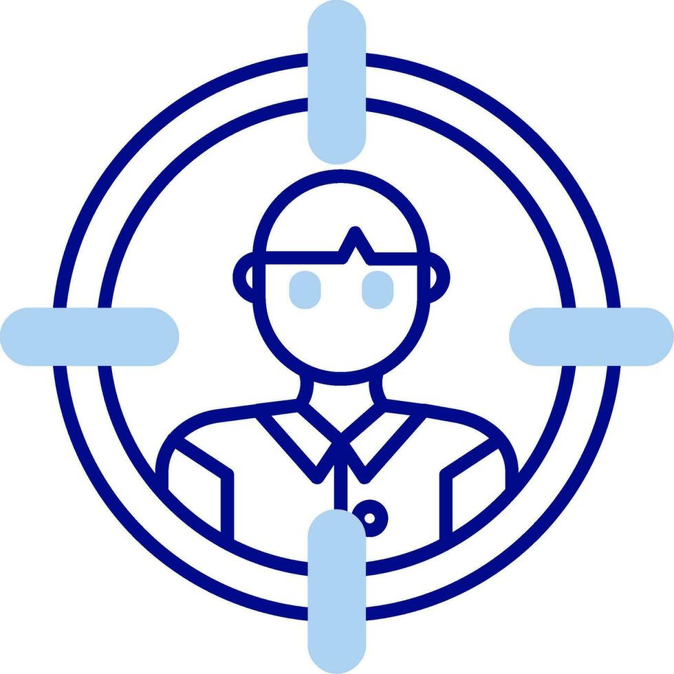 Target audience Line Filled Icon vector