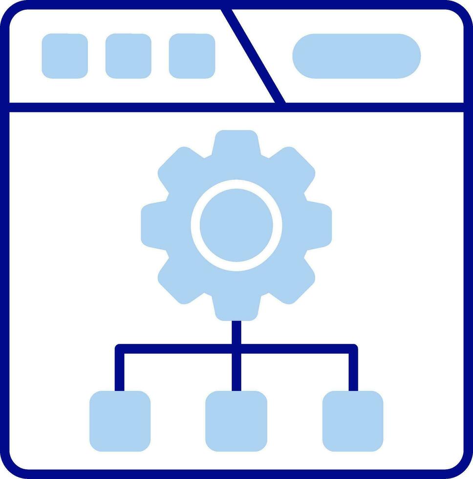 Setting Line Filled Icon vector