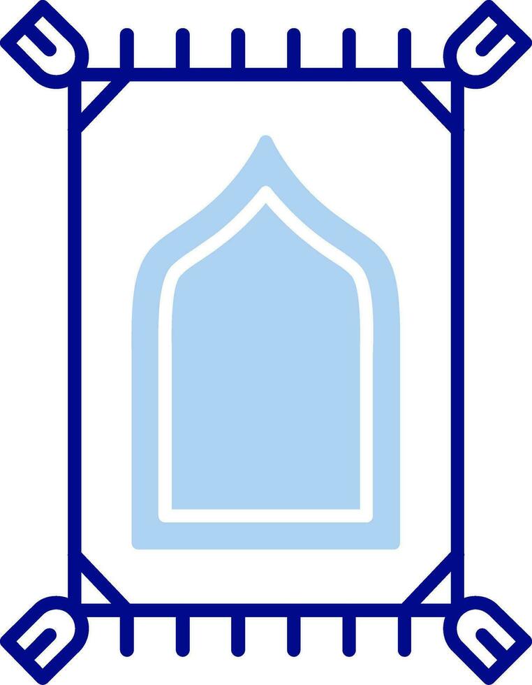 Prayer mate Line Filled Icon vector