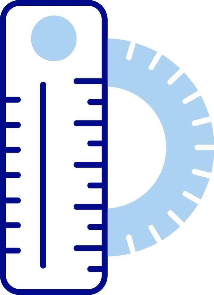 Ruler Line Filled Icon vector