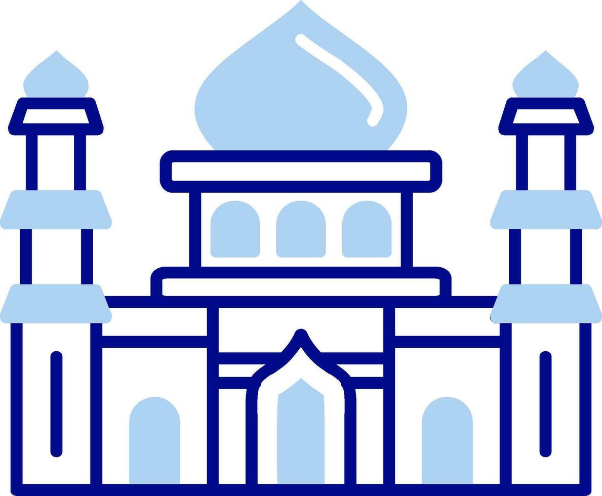Mosque Line Filled Icon vector