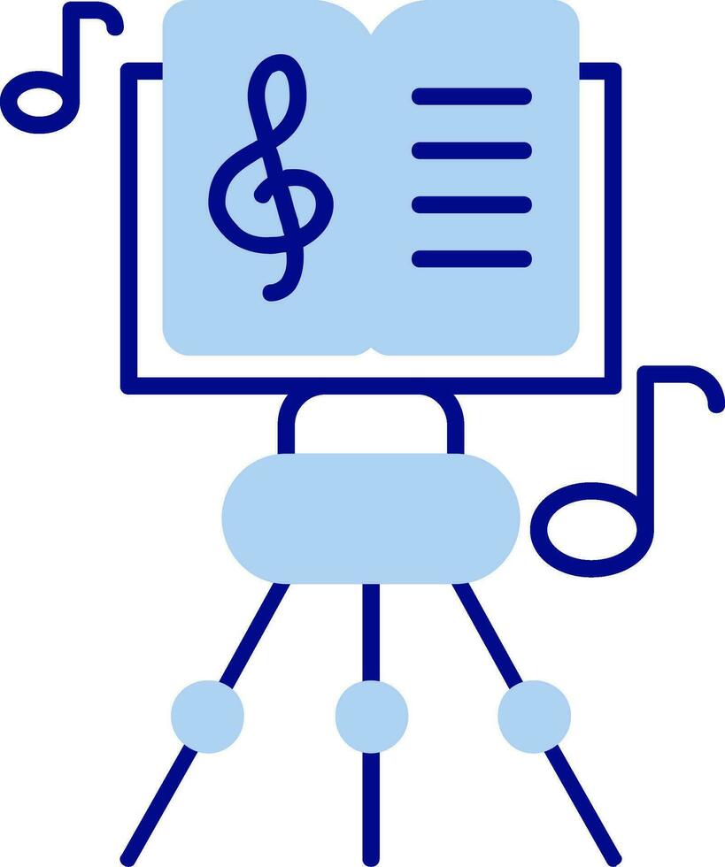Music score Line Filled Icon vector
