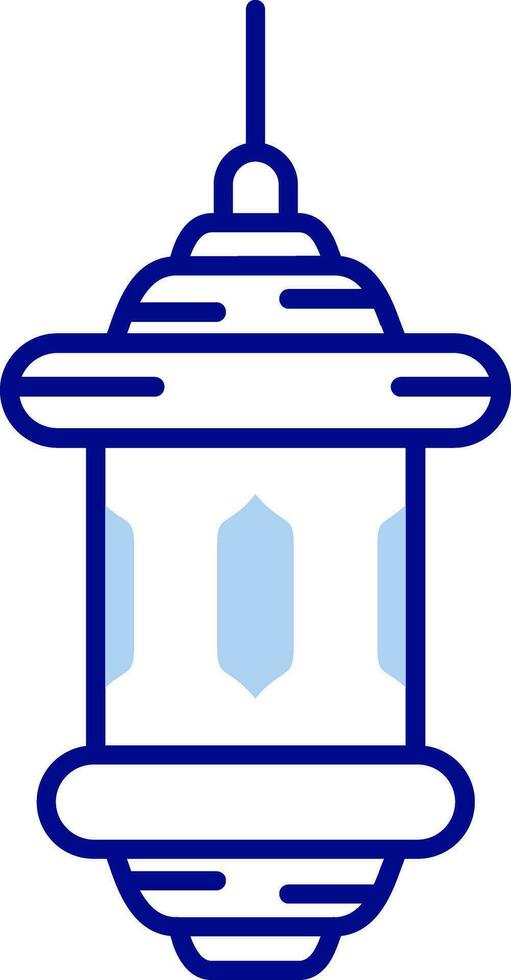 Lantern Line Filled Icon vector