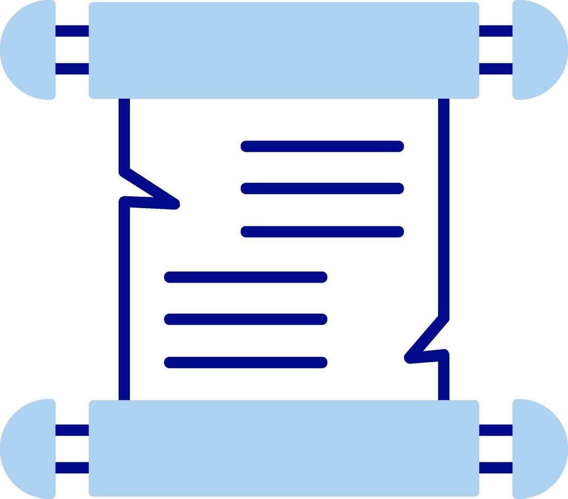 Papyrus Line Filled Icon vector