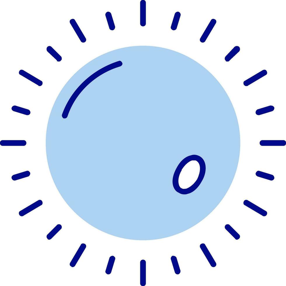 Sun Line Filled Icon vector