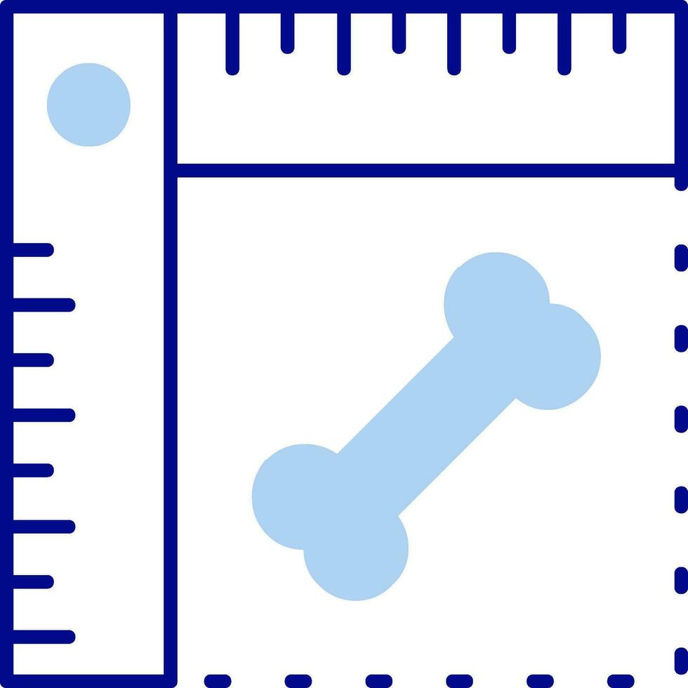 Ruler Line Filled Icon vector