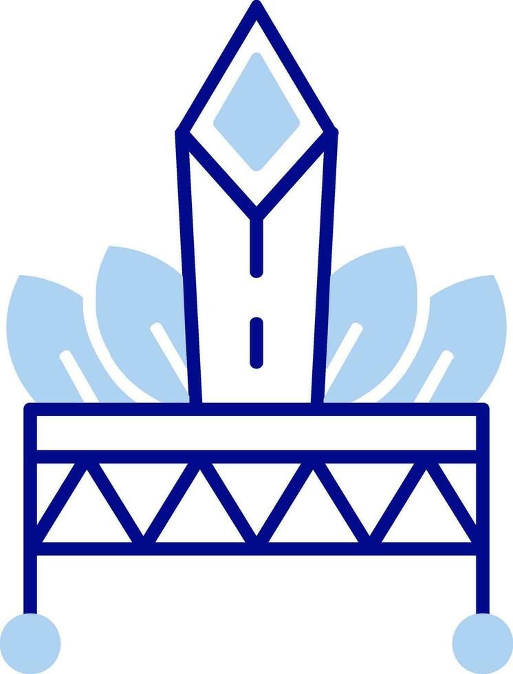Hat Line Filled Icon vector