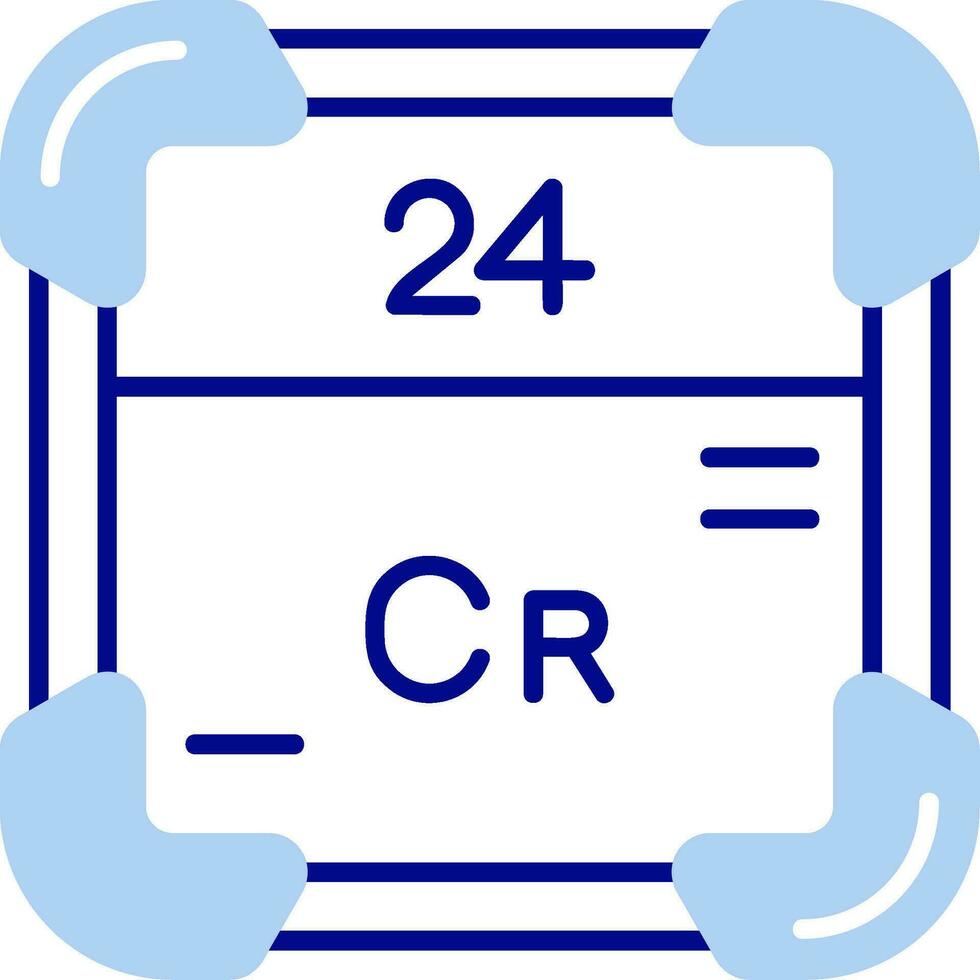 cromo línea lleno icono vector