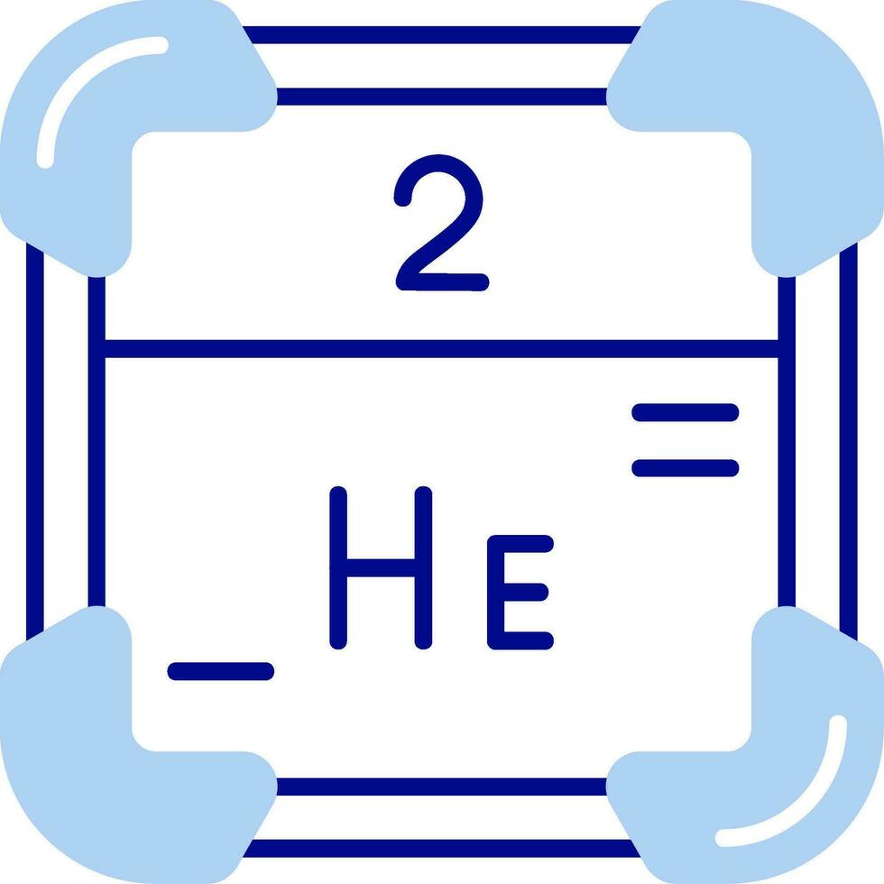 helio línea lleno icono vector