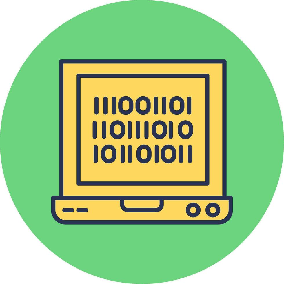 Binary Code Vector Icon