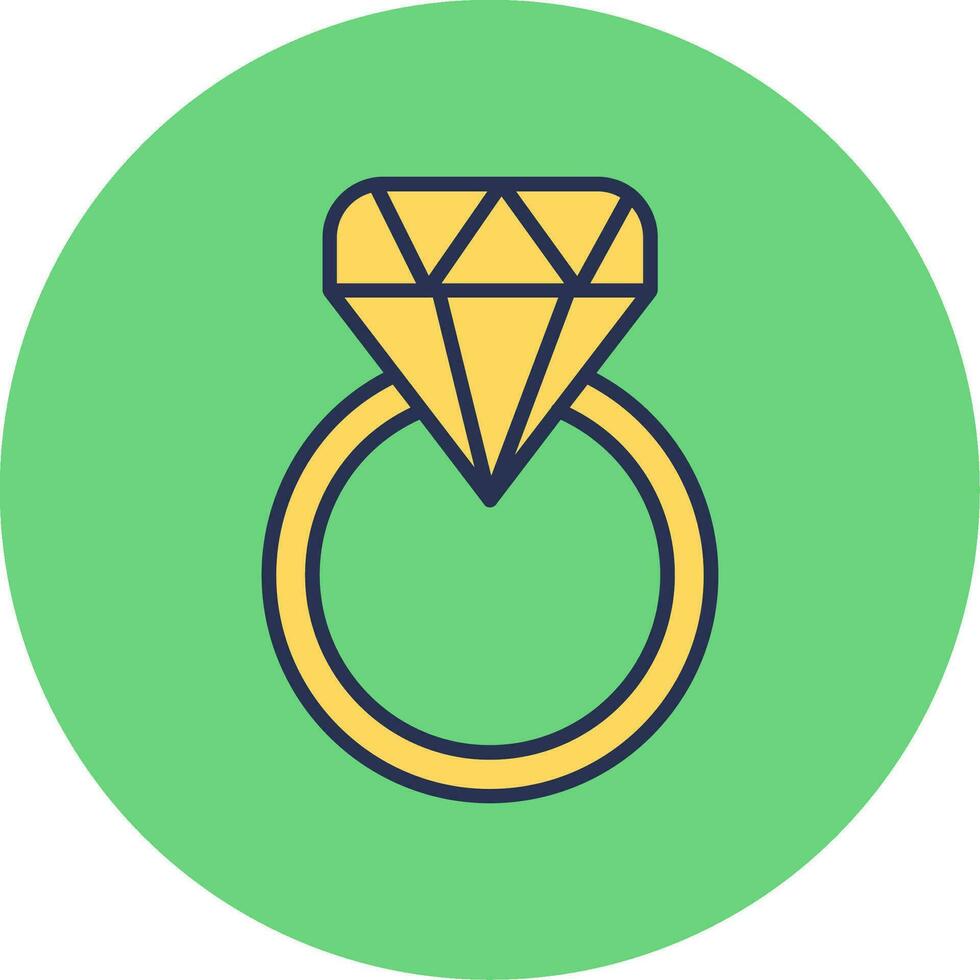 icono de vector de anillo