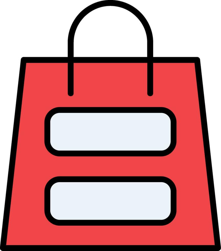 icono de vector de bolsa de compras