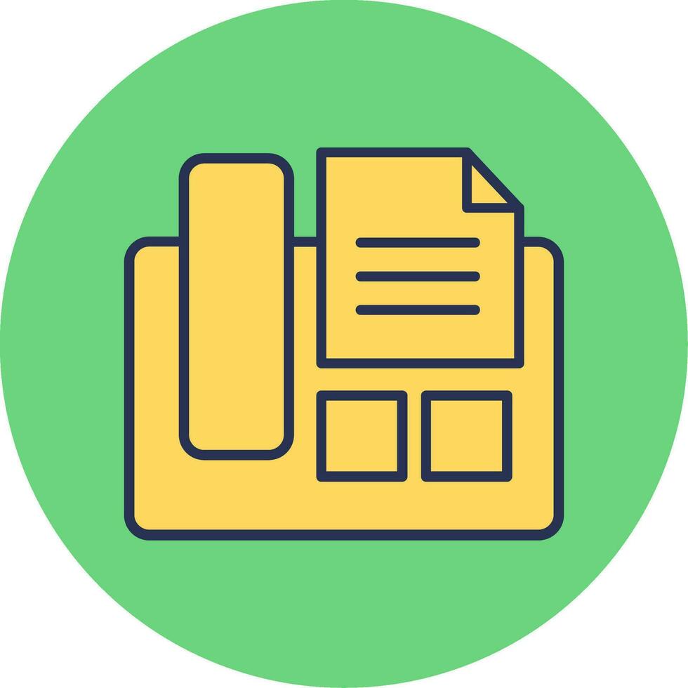 Fax Machine Vector Icon