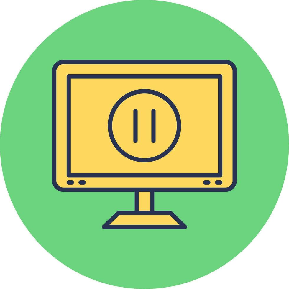 Pause Button Vector Icon