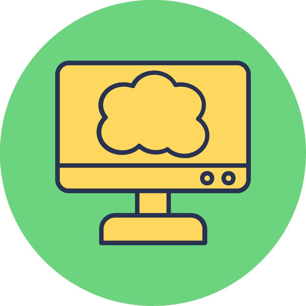 Cloud Computing Vector Icon