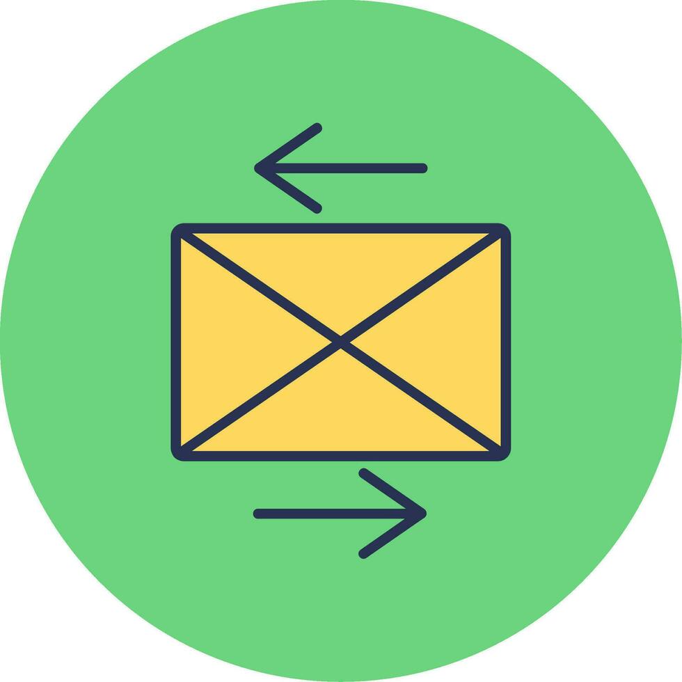 enviar icono de vector de correo