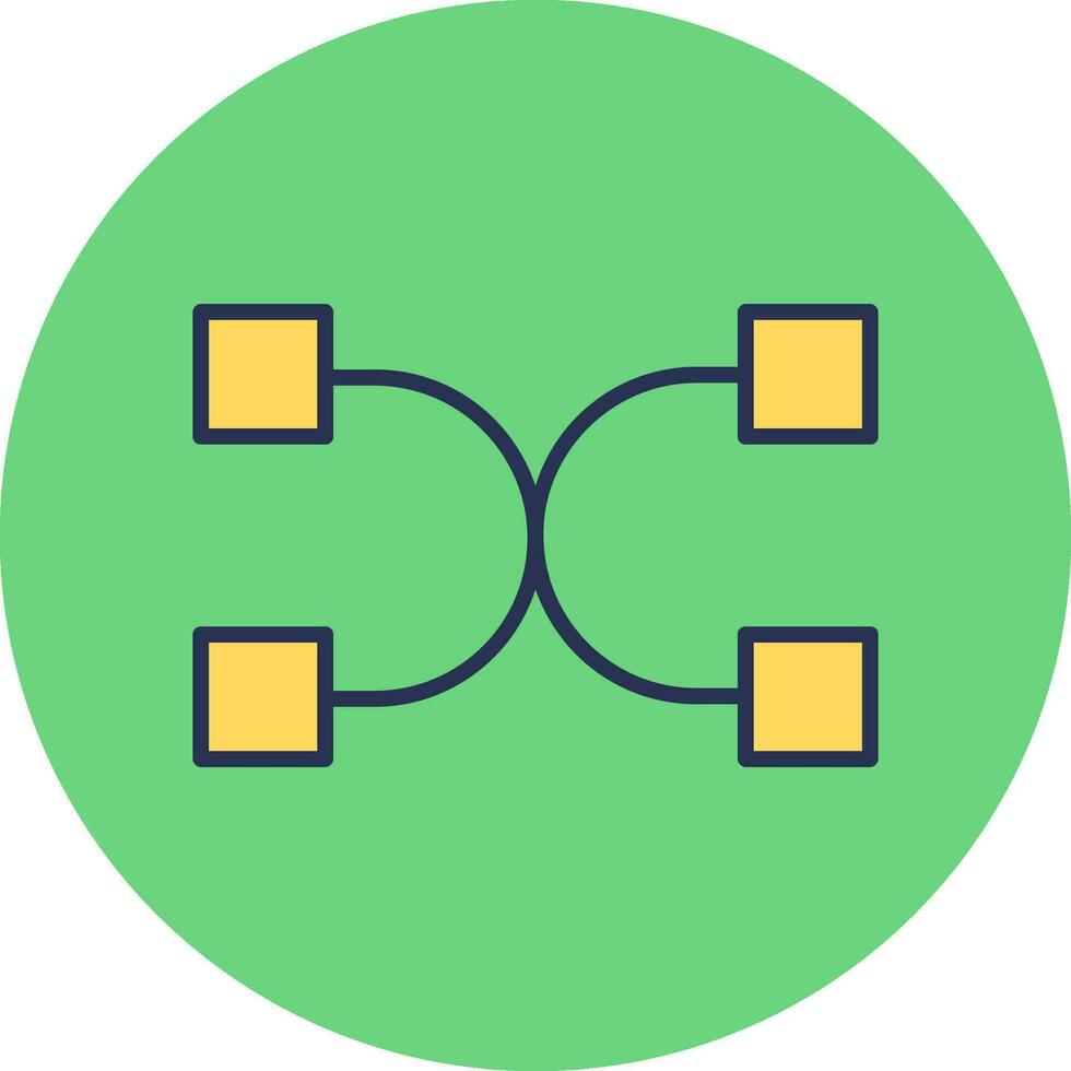 Many To Many Vector Icon