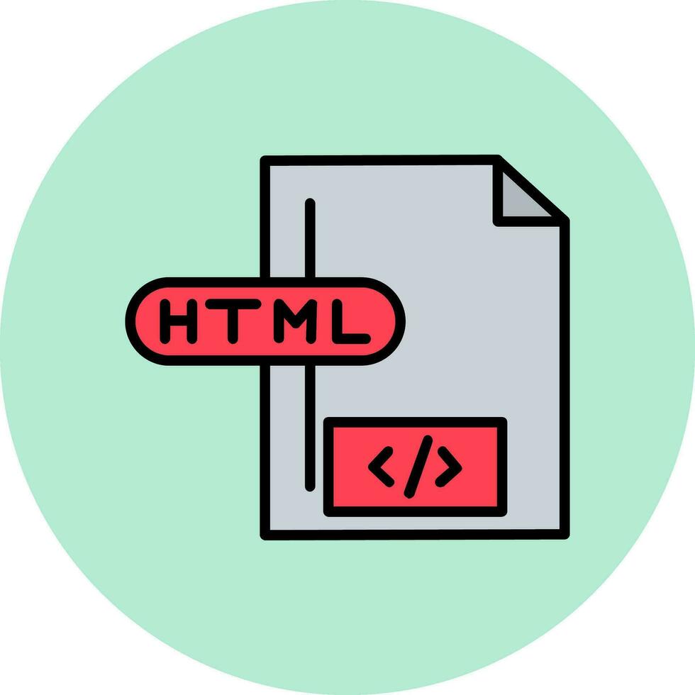 Html File Vector Icon