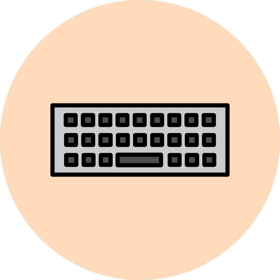 icono de vector de teclado