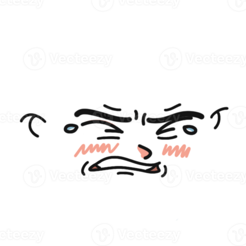 Sad angry expression png