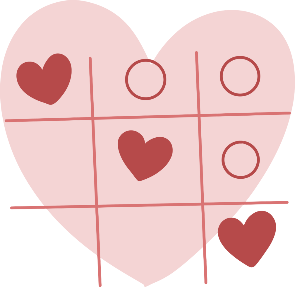 Love game tic tac toe png