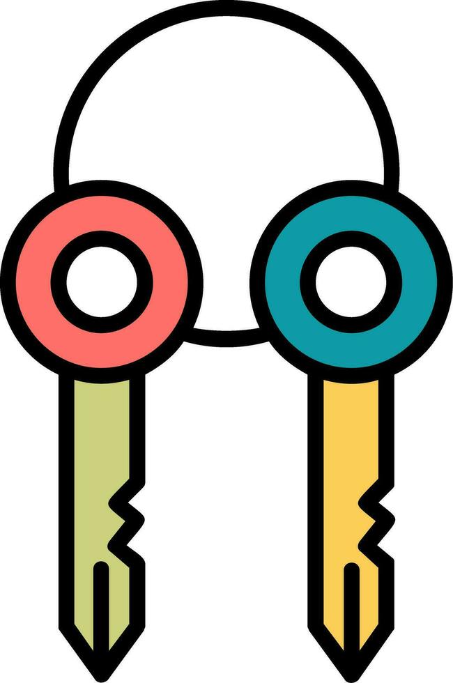 Surrogate Key Vector Icon