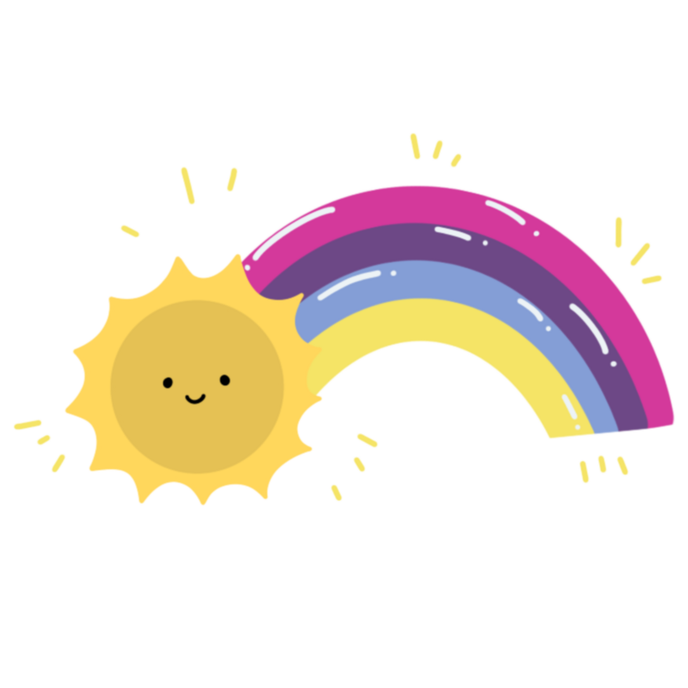 Cute Rainbow illustration 36952150 PNG