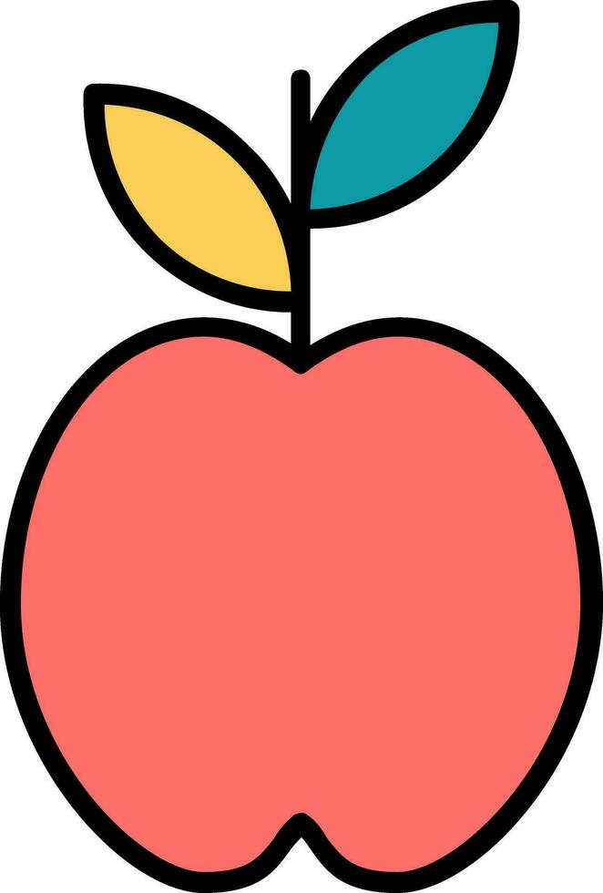 icono de vector de manzana