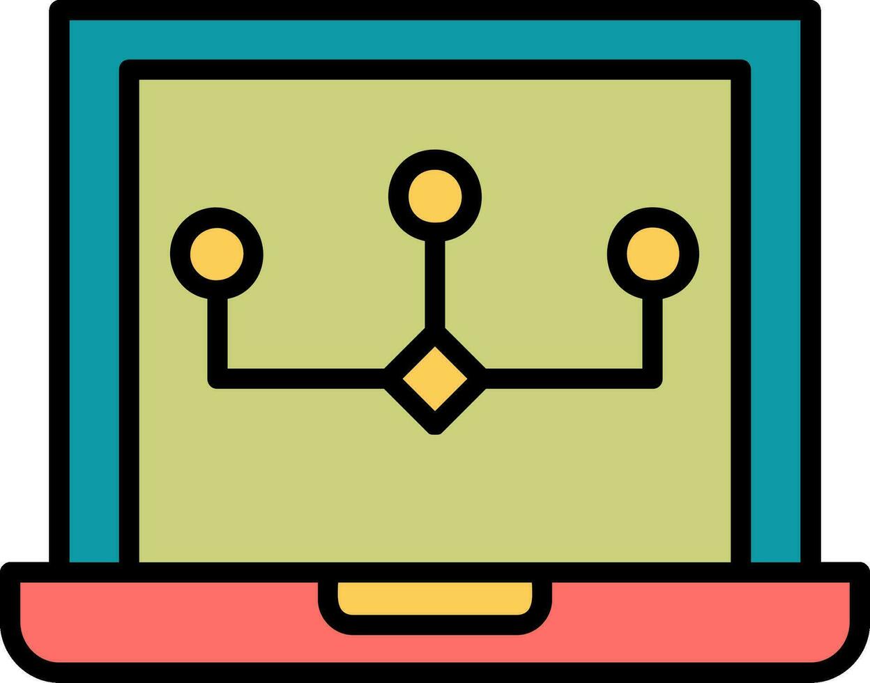 Data Modeling Vector Icon