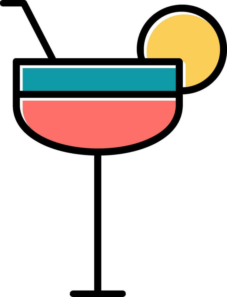 icono de vector de coctel