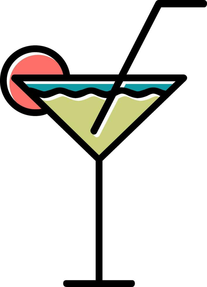 icono de vector de coctel