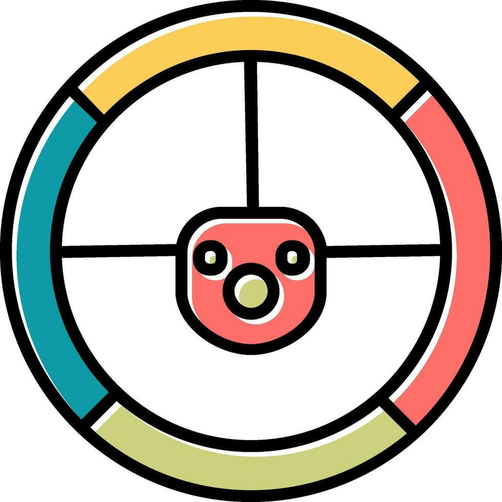 Steering Wheel Vector Icon