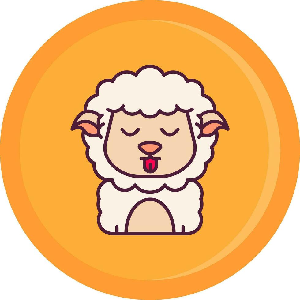 linda línea lleno icono vector