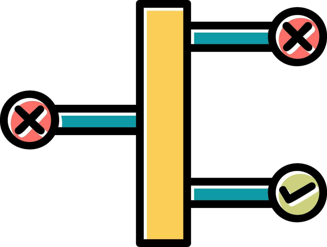 icono de vector de toma de decisiones