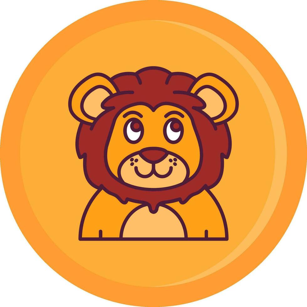 Smile Line Filled Icon vector