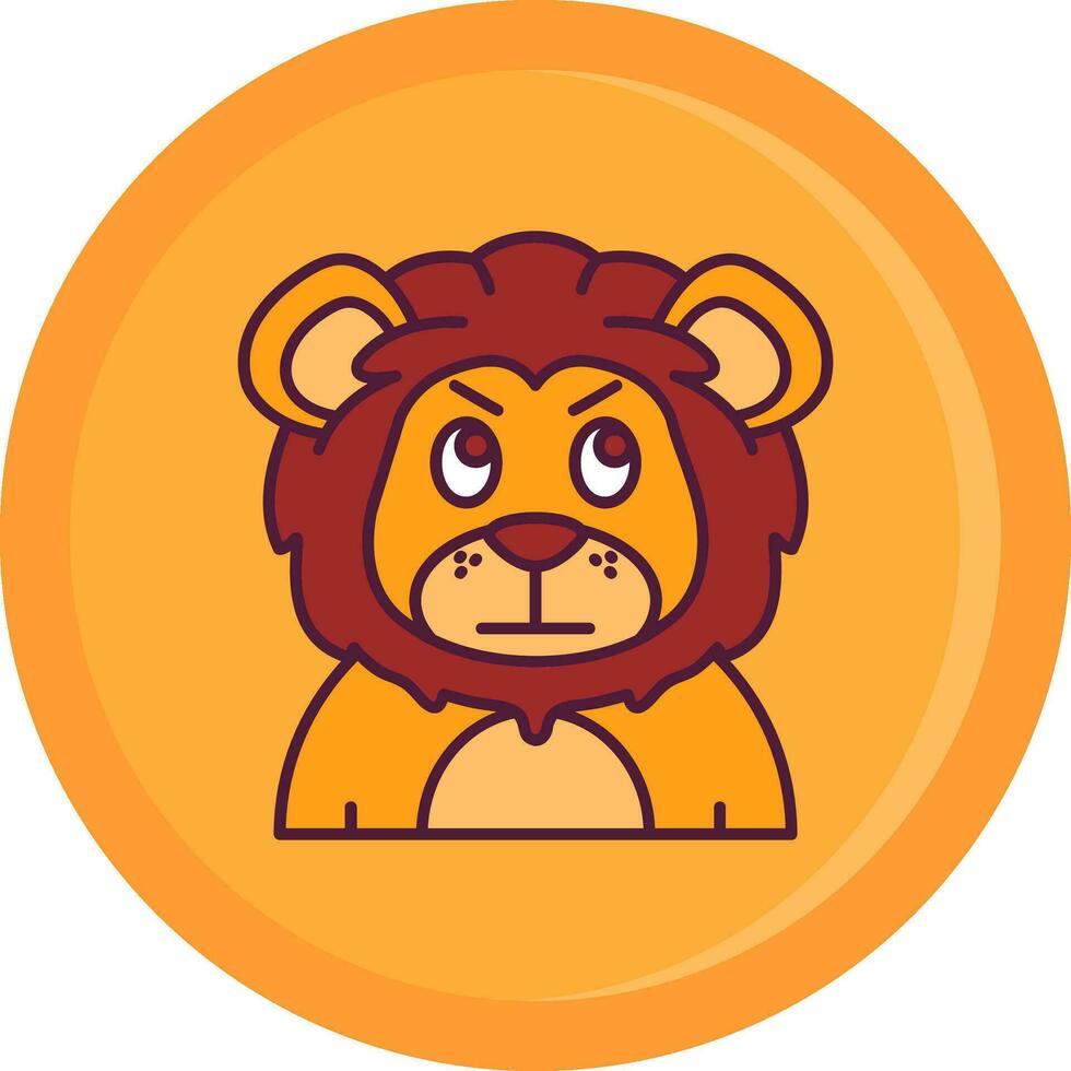 Angry Line Filled Icon vector