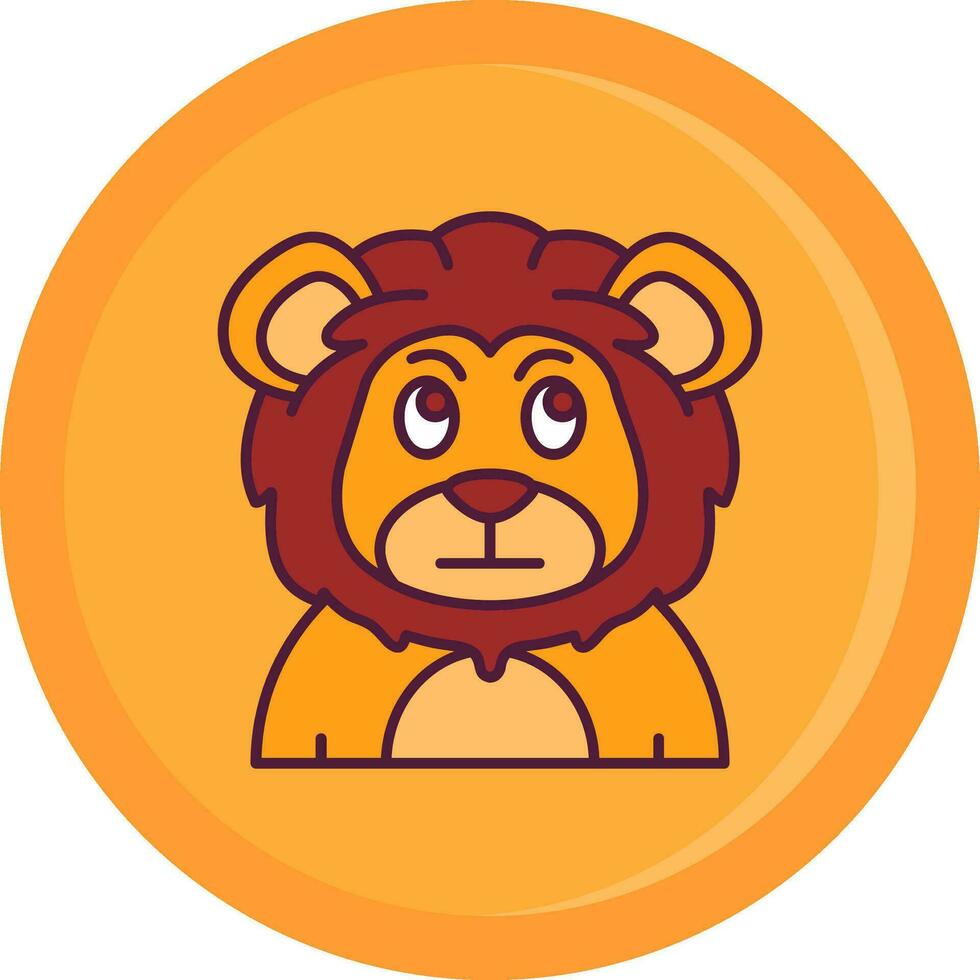Embarrassed Line Filled Icon vector