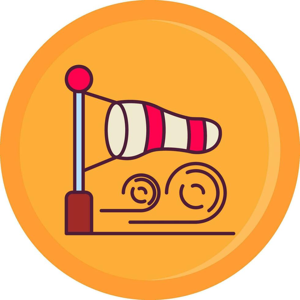 Direction Line Filled Icon vector