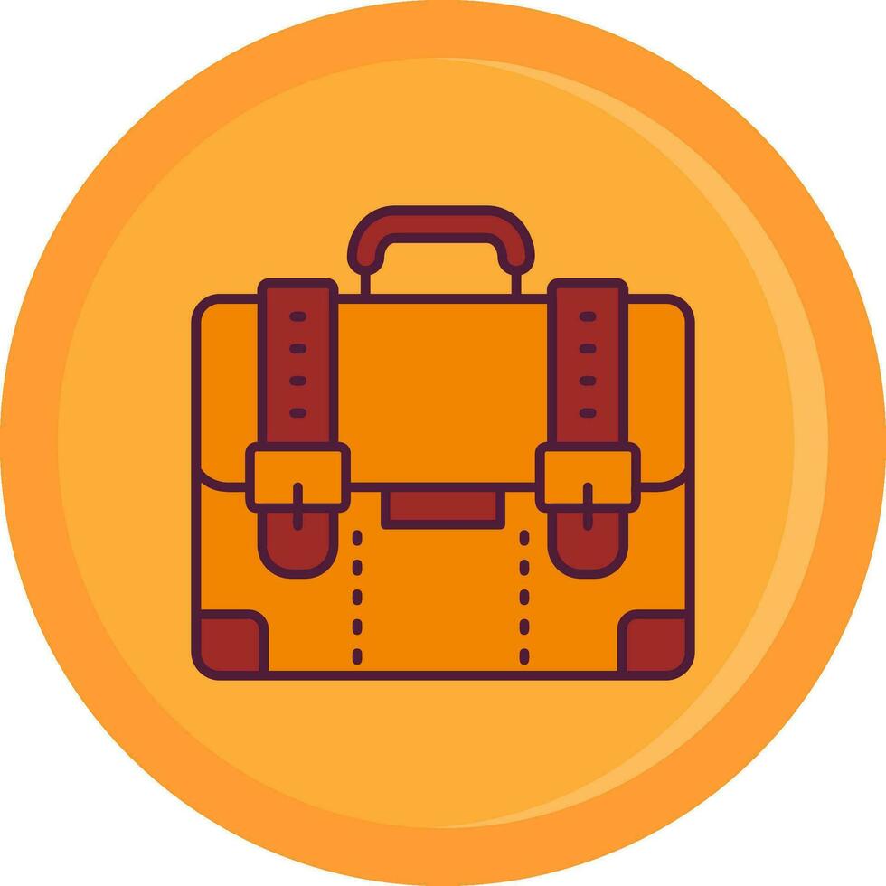 Suitcase Line Filled Icon vector